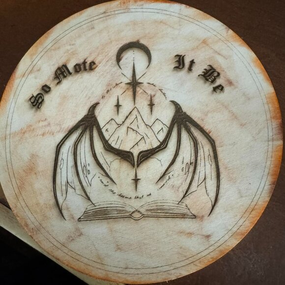 ACOTAR fantasy reading wooden sign - Picture 1 of 1